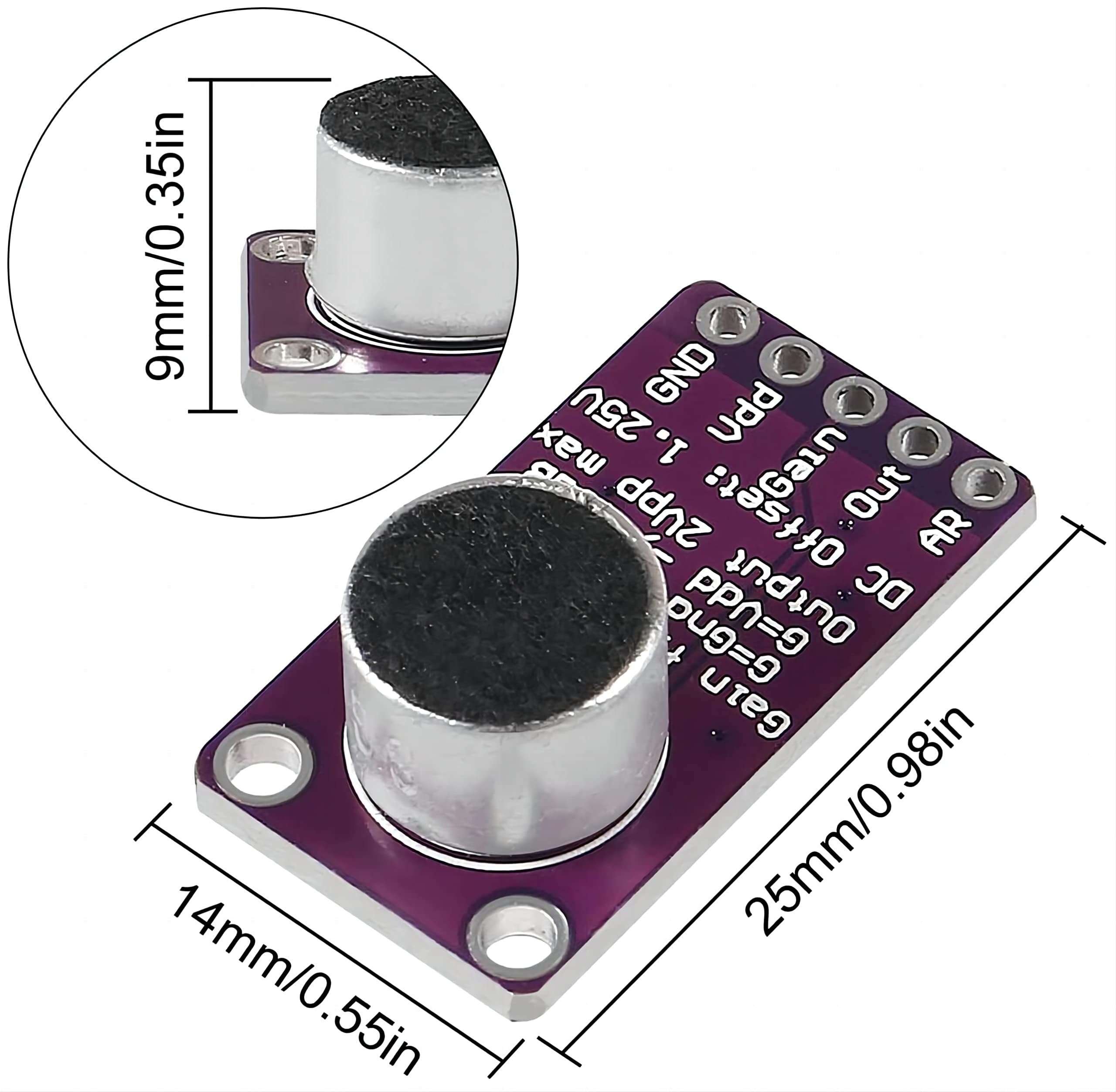 Amazon.com: WWZMDiB MAX9814 Microphone Sensor High Performance